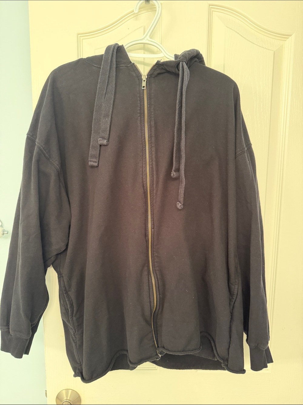 Urban Outfitters Black Zip-Up Hoodie Sweater
